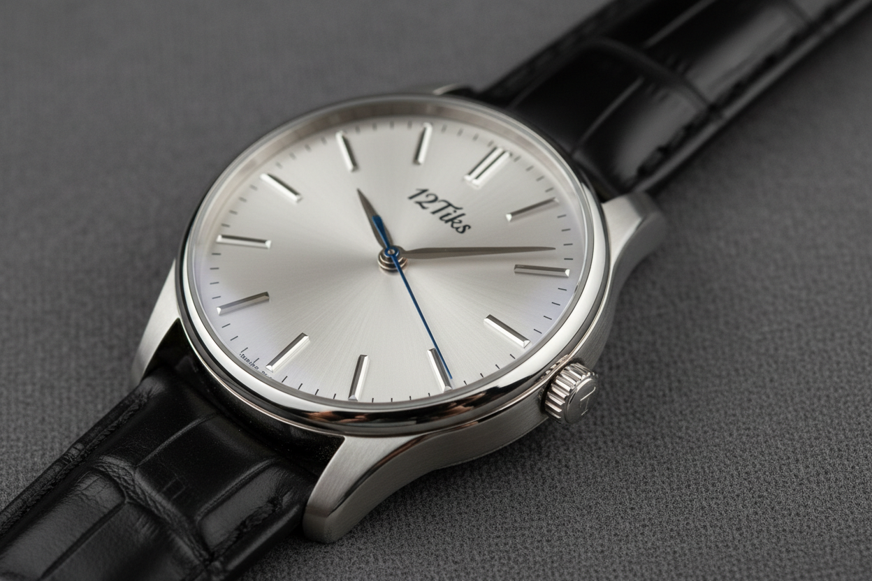 Nice watch that has the 12Tiks logo on it